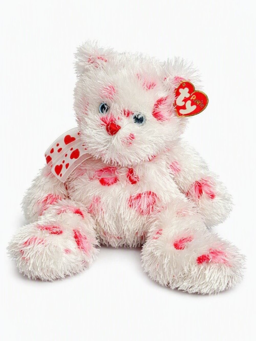 Ty Beanie Baby Hugz – Punkies Collection Plush 14” Valentine Bear • Rare 2004